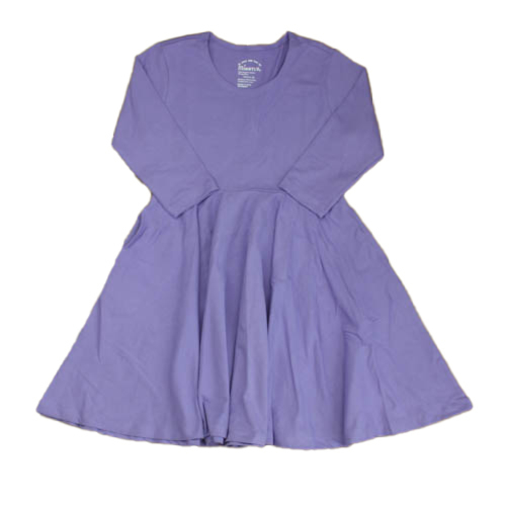 Mightly Girls Purple Dress size: 6-14 Years